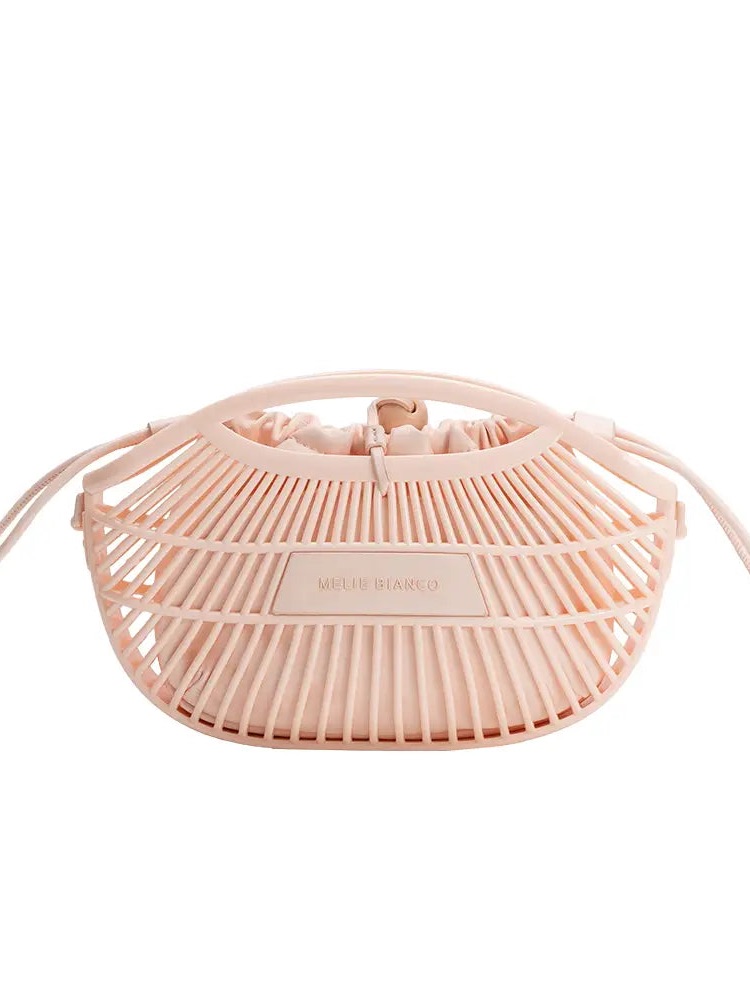 Melie Bianco Nikko Peach Small Jelly Tote Bag